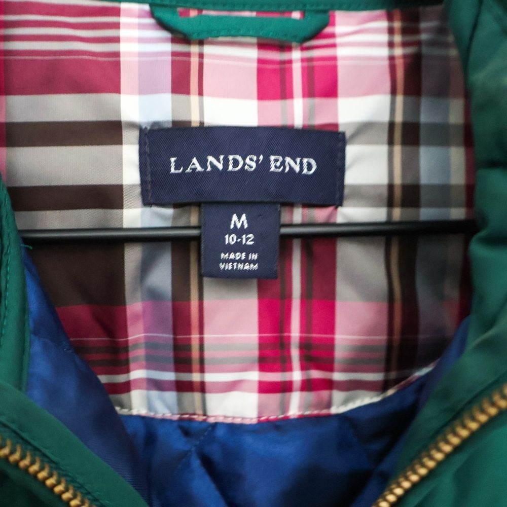 Lands' End Quilted Barn Jacket Medium - Picture 6 of 8